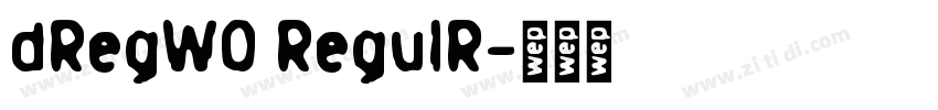 dRegW0 RegulR字体转换